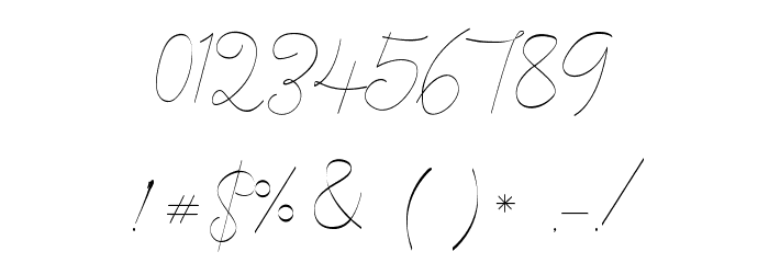 CeciliaScript Font OTHER CHARS