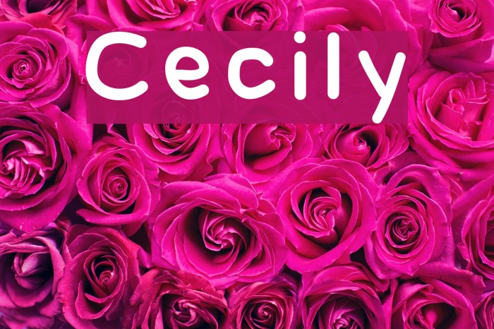 Cecily Font examples