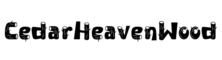Cedar Heaven Wood  フリーフォントのダウンロード