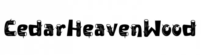 Cedar Heaven Wood  baixar fontes gratis