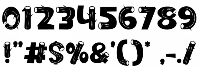 Cedar Heaven Wood Font OTHER CHARS