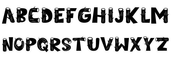 Cedar Heaven Wood Font UPPERCASE