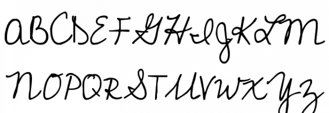 Cedarville Cursive フォント 大文字