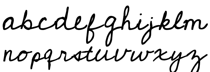 Cedarville Cursive Font LOWERCASE