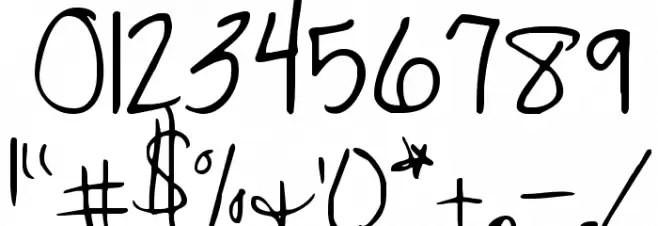 Cedarville Pnkfun 1 Print Font OTHER CHARS