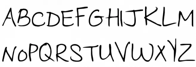 Cedarville Pnkfun 1 Print 字体 大写