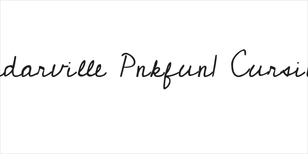 Cedarville Pnkfun1 Cursive Logo