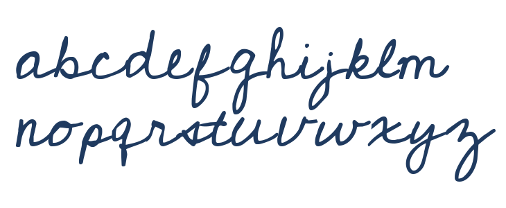 Cedarville Pnkfun1 Cursive Lowercase