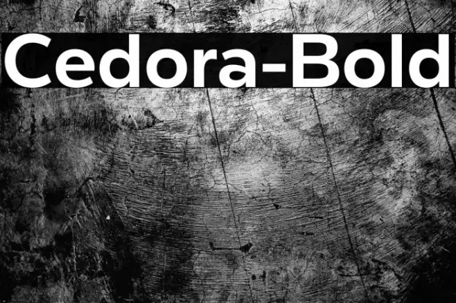 Cedora-Bold Font examples