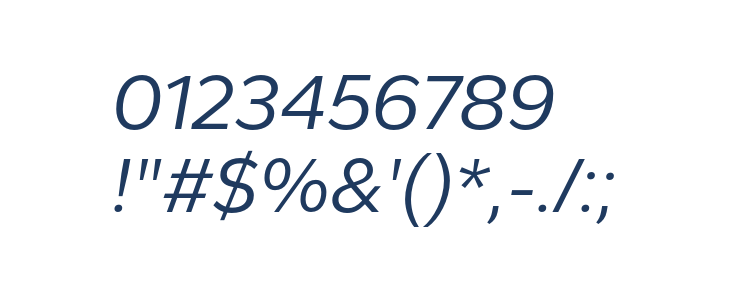 Cedora-Italic Other Characters