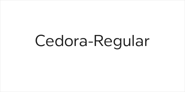 Cedora-Regular Logo