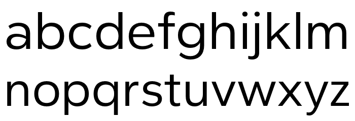 Cedora-Regular Font LOWERCASE