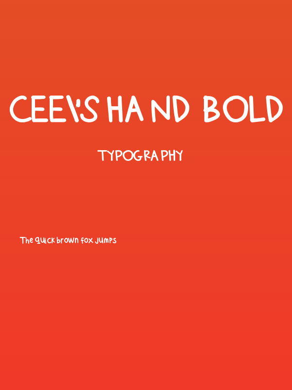 Cee's Hand Bold Poster