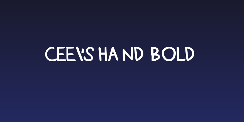 Cee's Hand Bold Social Header