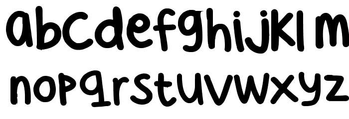 Cee's Hand Bold Font LOWERCASE