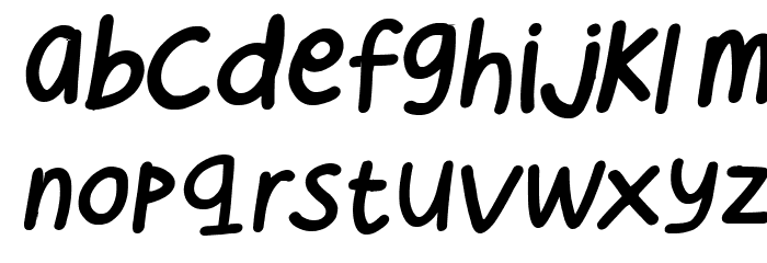 Cee's Hand Italic Font LOWERCASE