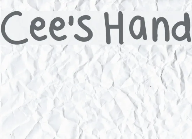 Cee's Hand Example 3