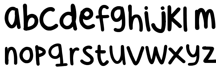 Cee's Hand Font LOWERCASE