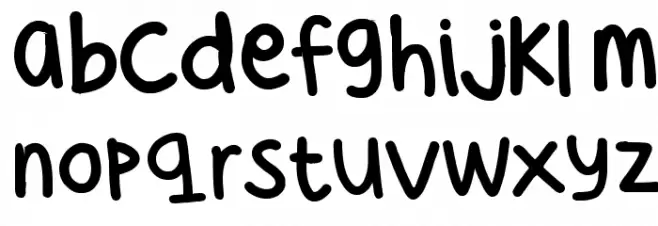 Cee's Hand 字体 小写