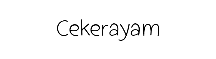 Cekerayam  font caratteri gratis