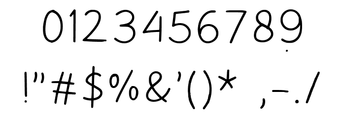 Cekerayam Font OTHER CHARS