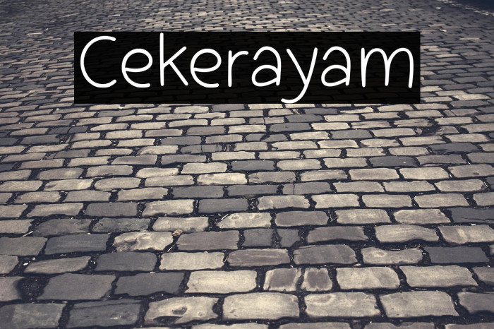 Cekerayam Example 1