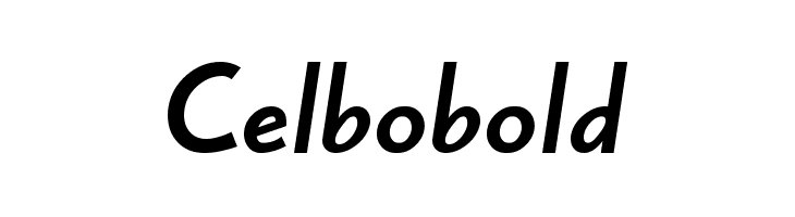 Celbobold Font - FFonts.net