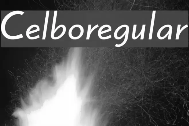 Celboregular Font examples