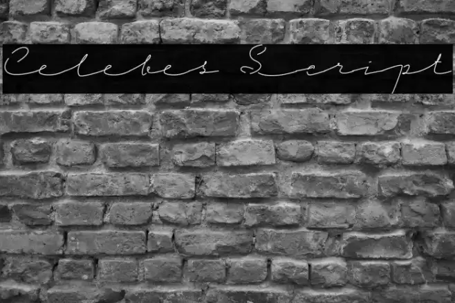 Celebes Script Schriftart examples