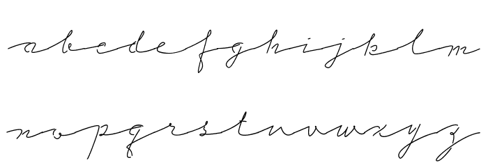 Celebes Script Font Litere mici