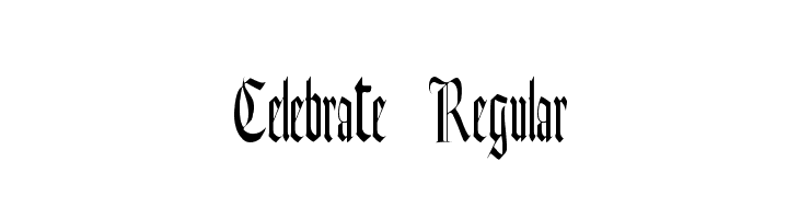 Celebrate Regular Font