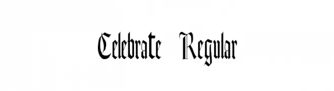 Celebrate Regular  नि: शुल्क फ़ॉन्ट्स डाउनलोड