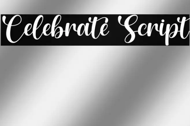 Celebrate Script Font examples