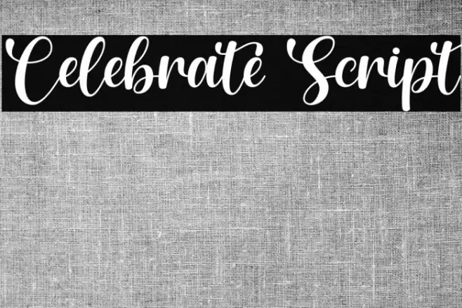 Celebrate Script Font examples