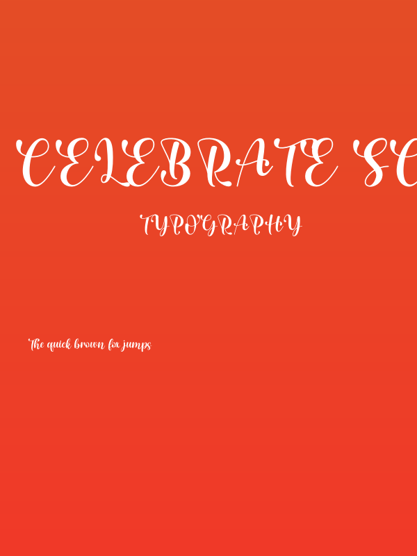 Celebrate Script Poster