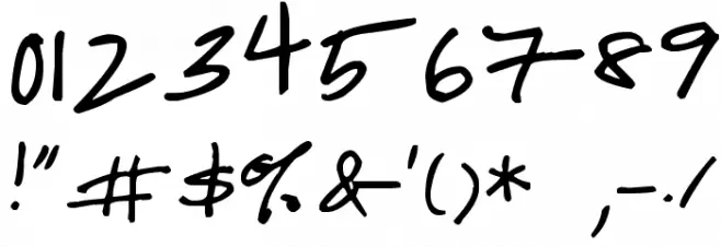 Celebrate the Day Font OTHER CHARS