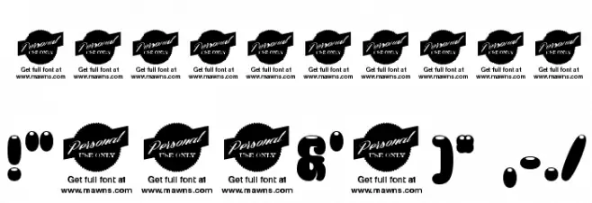 Celebrater PERSONAL USE Font OTHER CHARS