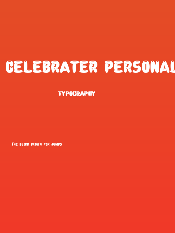Celebrater PERSONAL USE Poster