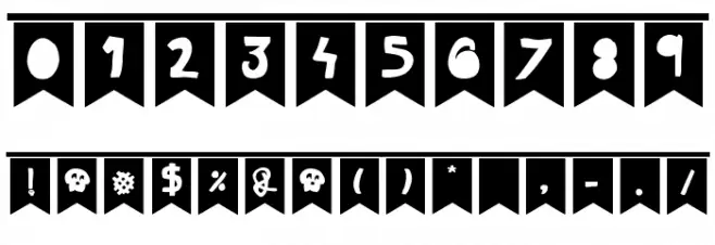 Celebration Font OTHER CHARS