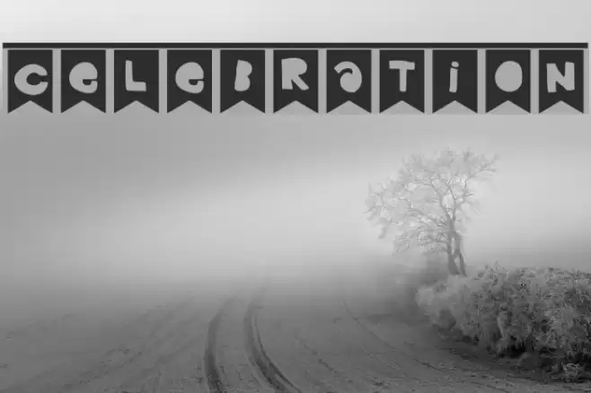 Celebration Font examples