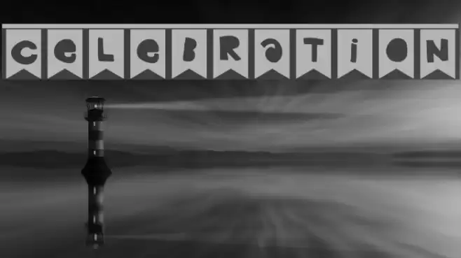 Celebration Font examples