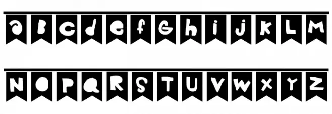 Celebration フォント 大文字
