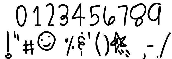CelebrationTime Font OTHER CHARS