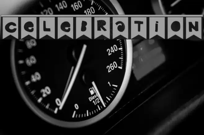 Celebration Font examples