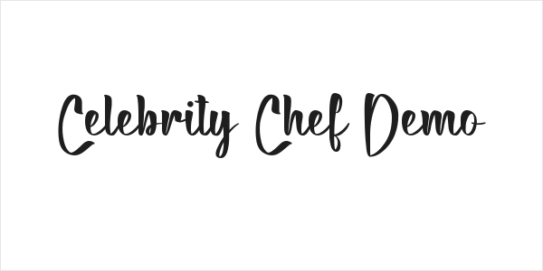 Celebrity Chef Demo Logo