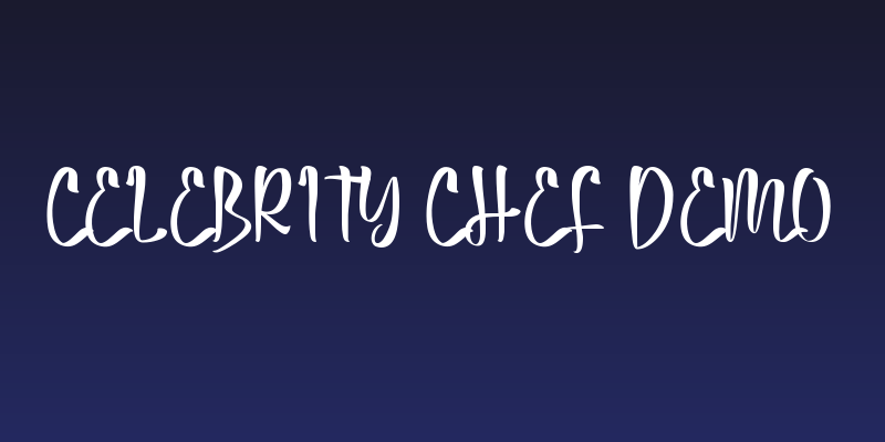 Celebrity Chef Demo Social Header