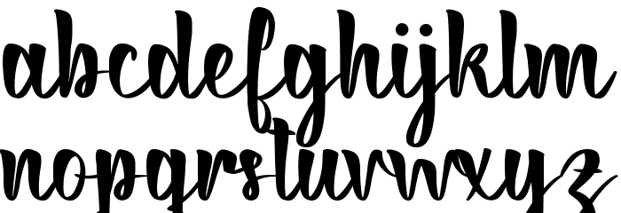 Celebrity Chef Demo Font LOWERCASE
