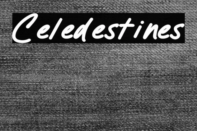 Celedestines خط examples