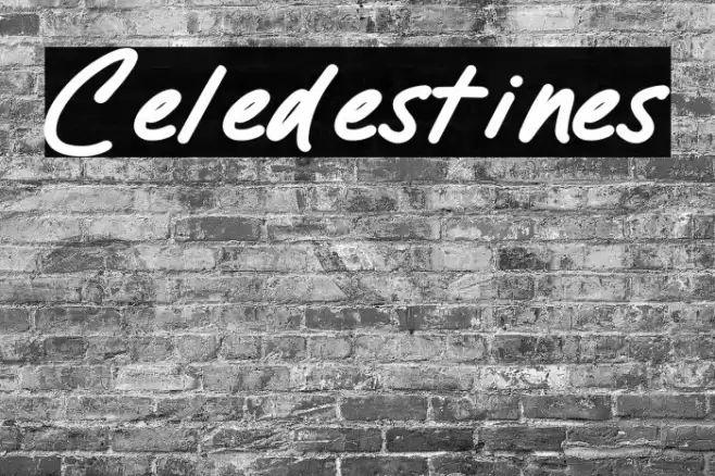 Celedestines خط examples