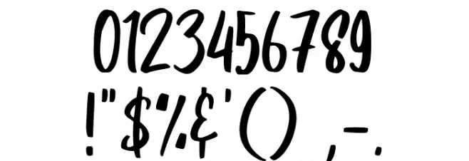 Celery Smile Font OTHER CHARS